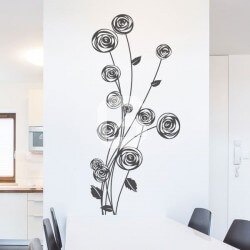 Wall Decal Floral and Vintage